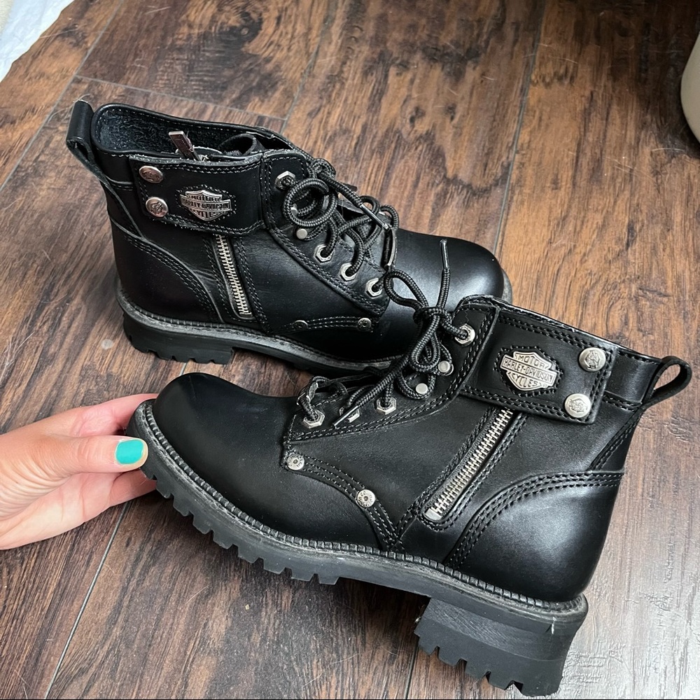 Harley Davidson womens black boots